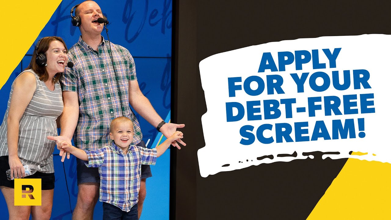 Person celebrating financial freedom from debt